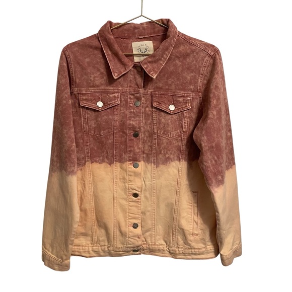 Fantastic Fawn Dip Dyed Denim Jacket Cotton Large - Picture 1 of 7
